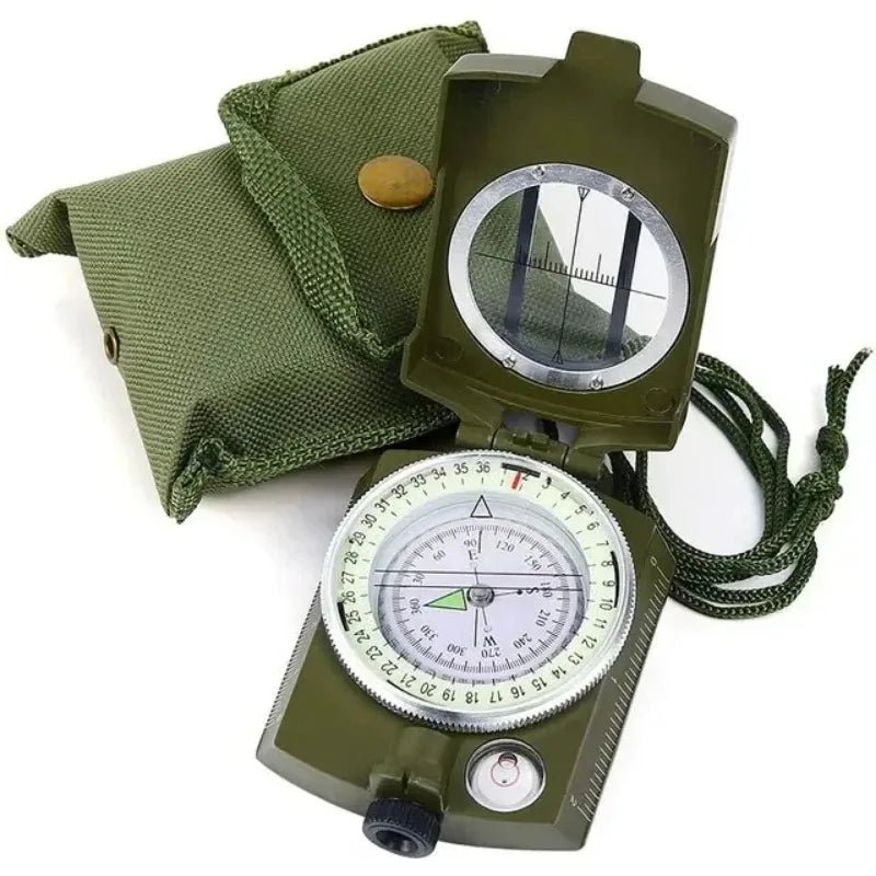 High Precision Compass Professional Outdoor Camping Multifunctional Military Green Precise Geological Tactical Compass - BSG