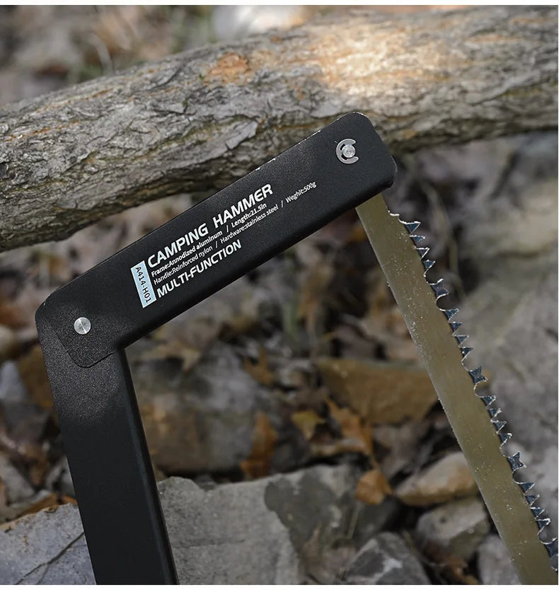 Quick-Folding Camping Hand Saw – High-Manganese Steel Blade with Aluminum Handle