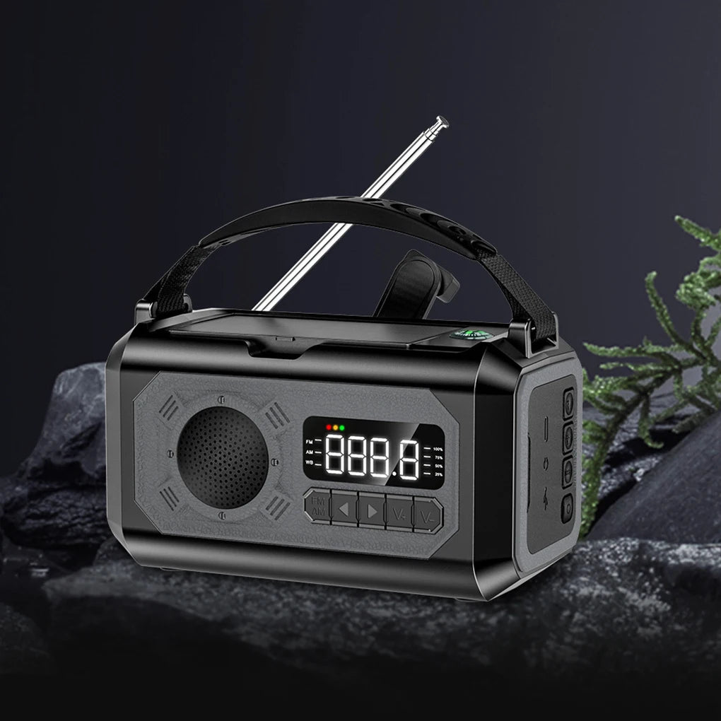 Portable AM/FM Emergency Radio – Battery-Powered Compact Radio for Home, Travel & Preparedness