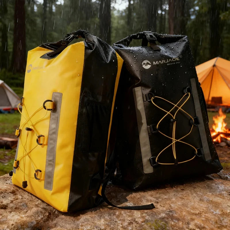 30L Waterproof Dual-Compartment Backpack – Heavy-Duty PVC Outdoor Survival Pack | BasicSurvivalGear.com