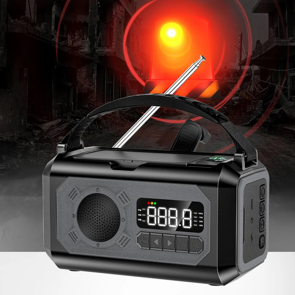 Portable AM/FM Emergency Radio – Battery-Powered Compact Radio for Home, Travel & Preparedness
