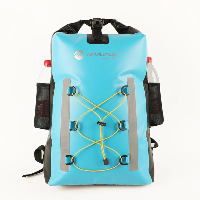 30L Waterproof Dual-Compartment Backpack – Heavy-Duty PVC Outdoor Survival Pack | BasicSurvivalGear.com