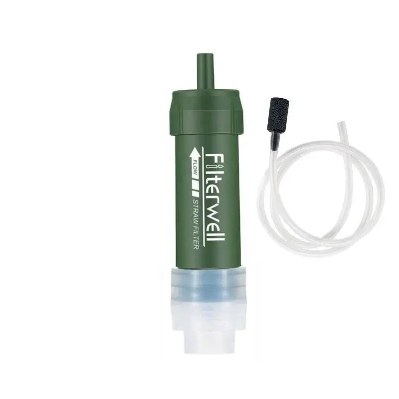 Mini Emergency Survival Water Filter Straw Portable Osmose Life Straw for Camping Personal Water Purification - BSG