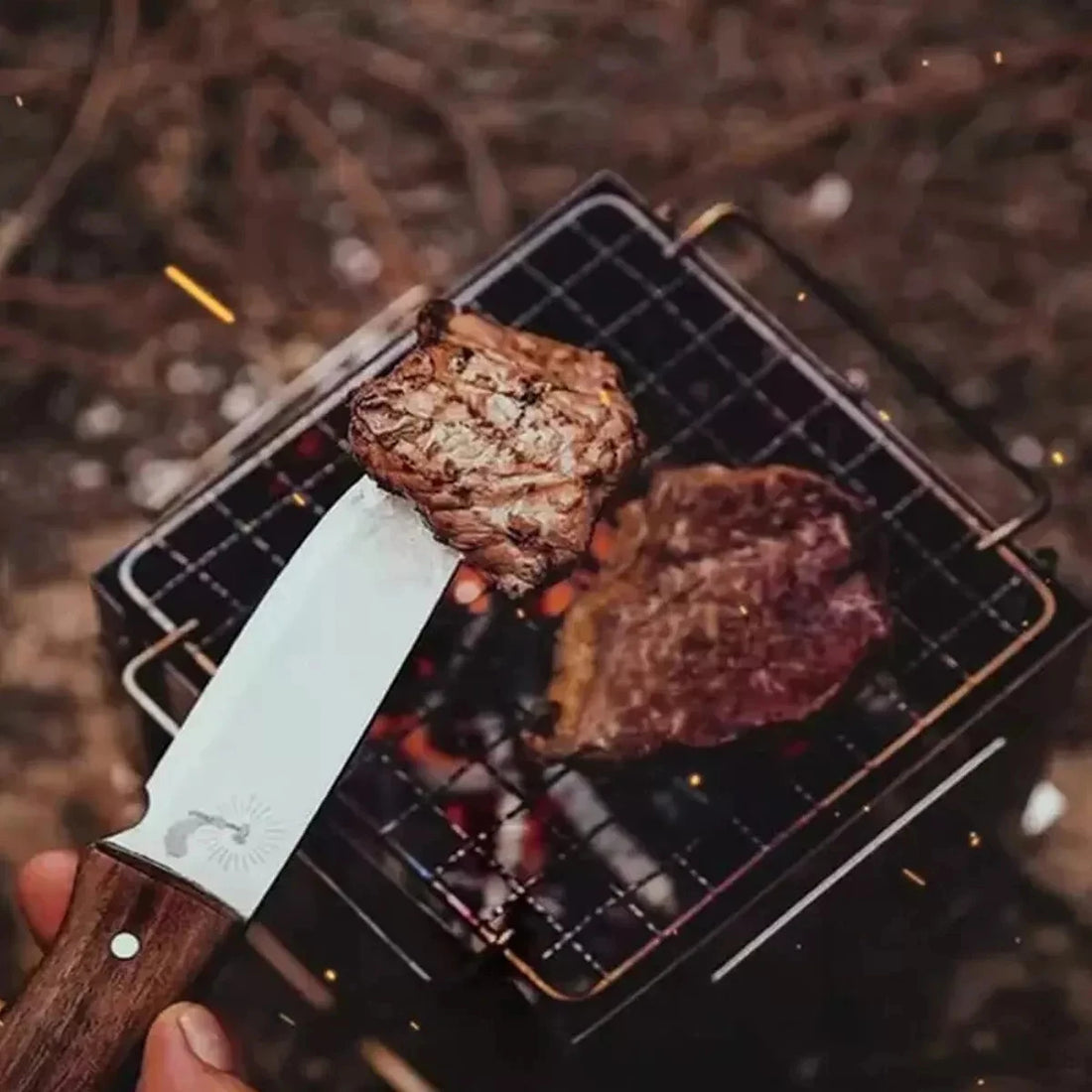 Stainless Steel Wood-burning Stove Lightweight Compact Camping Stove Portable Folding Wood Stove For Outdoor Camping Hiking