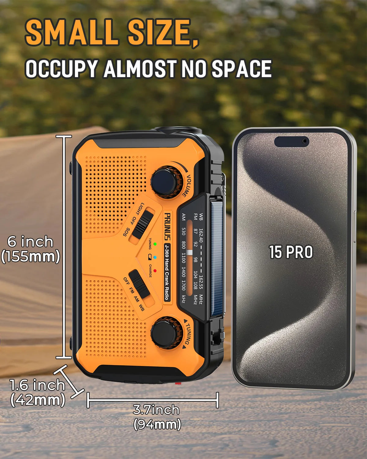 3000mAh Portable Emergency Solar Power Radio Hand Crank Charging AM/FM Weather Radio Led Reading Flashlight Bank Phone Charger