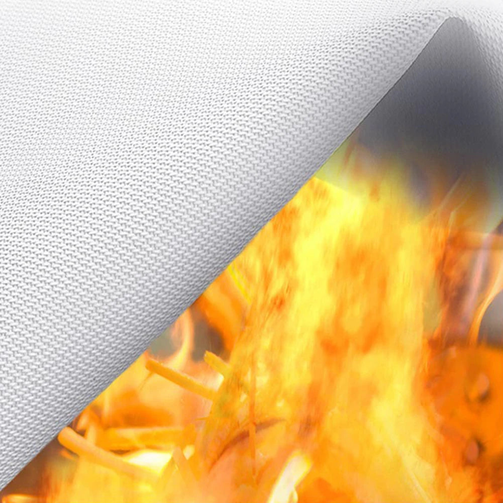 Portable Fire Blanket Fire Flame Retardant Emergency Survival Fire Shelter Safety Cover Fire Extinguisher Reusable Fireproof Mat