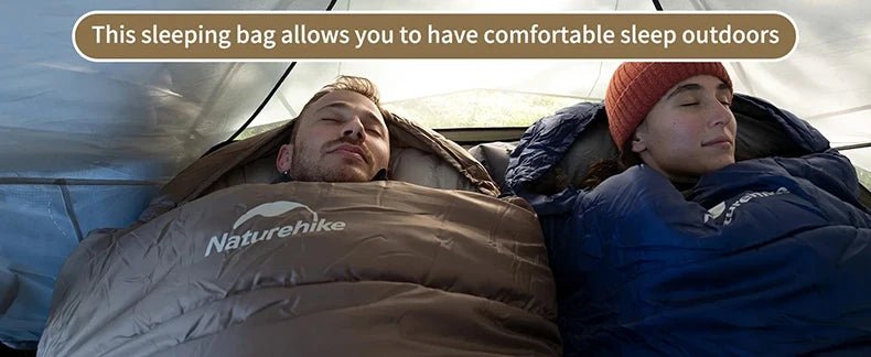 Naturehike Mummy Sleeping Bags MJ300/MJ600 Cotton Camping Adults Sleeping Bag Ultra Winter Warm Mummy Sleeping Bag Indoor - BSG