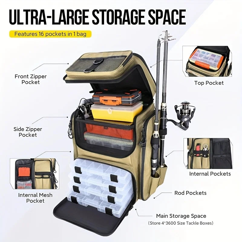 Survivalist Outdoor Storage Backpack – Tactical Hiking Daypack with Utility Pockets