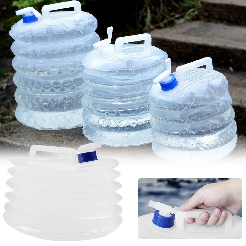 Outdoor Collapsible Bucket Foldable Water Bag Survival Water Storage Portable Water Carrier Container Camp camping equipment - BSG