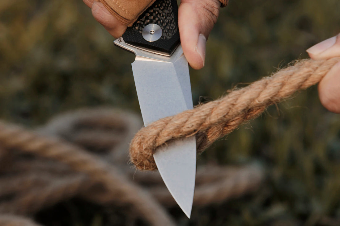 Petrified Fish PF838 Folding Knife Jackknife D2 Steel Outdoor Camping Hunting Hiking EDC Tool Ball Bearing G10 Handle Knives - BSG