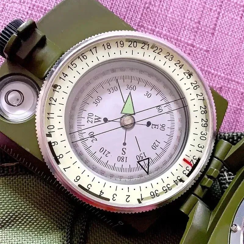 High Precision Compass Professional Outdoor Camping Multifunctional Military Green Precise Geological Tactical Compass - BSG