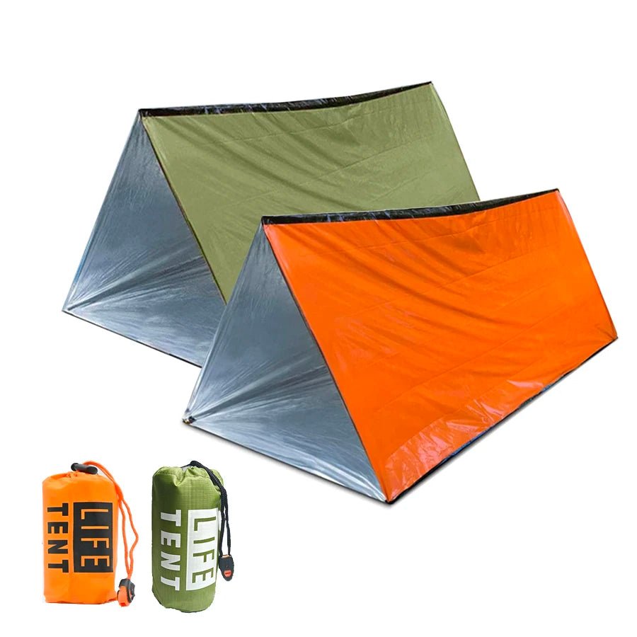Emergency Survival Tent Shelter, 2 - Person Emergency Tent, Emergent Shelter Tent, Survival Life Tarp for Outdoor, Camping Hiking - BSG