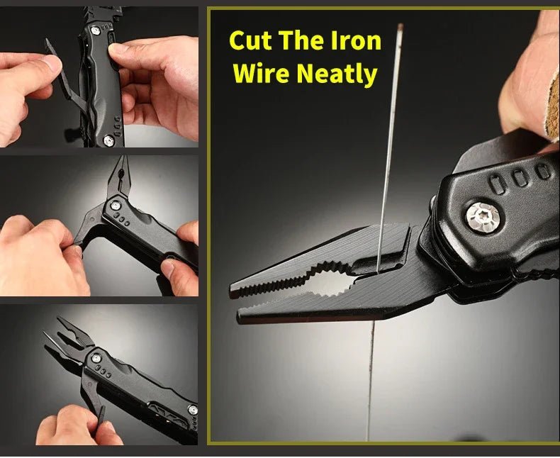 New Multifunctional Wrench Hammer Knife Pliers Outdoor Camping Survival Tool Labor Saving Tool Stainless Steel Multi - tool Knife - BSG