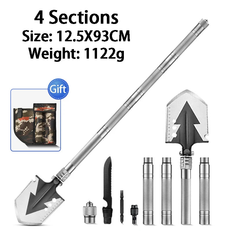 Multifunctional Folding Shovel Outdoor Vehicle Mounted Engineer Shovels Tourism Camping Survival Spade Garden Hand Tools