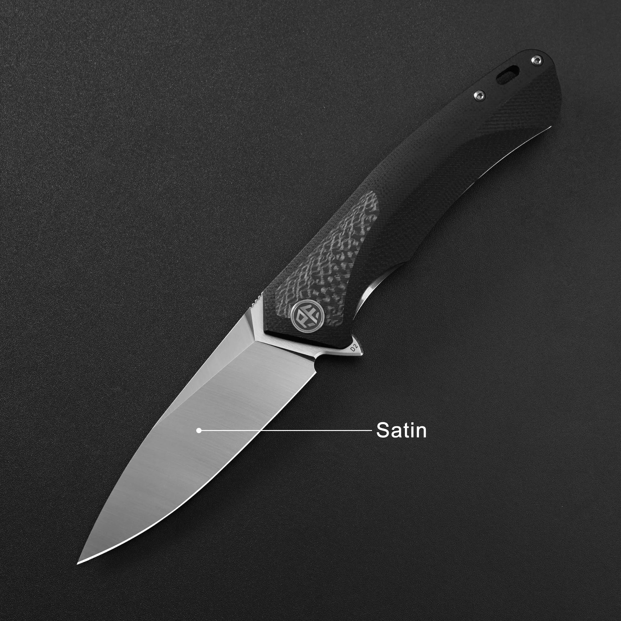 Petrified Fish PF838 Folding Knife Jackknife D2 Steel Outdoor Camping Hunting Hiking EDC Tool Ball Bearing G10 Handle Knives - BSG