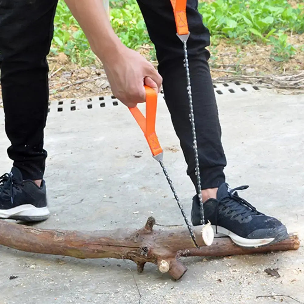Sierra de alambre portátil de 11 dientes: motosierra de supervivencia para acampar, hacer senderismo y usar como kit de emergencia | BasicSurvivalGear.com
