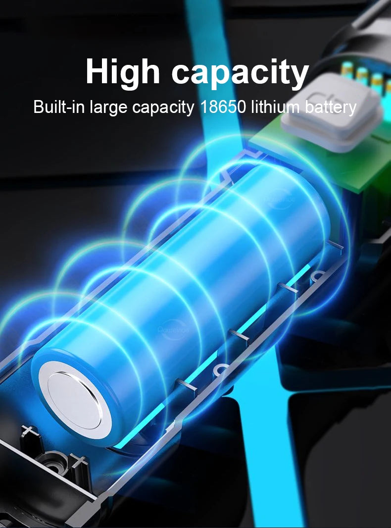 Linterna táctica LED recargable de alta potencia: alcance de 3000 m, resistencia al agua IPX6, batería externa de 3600 mAh (modelo SDT05) | BasicSurvivalGear.com