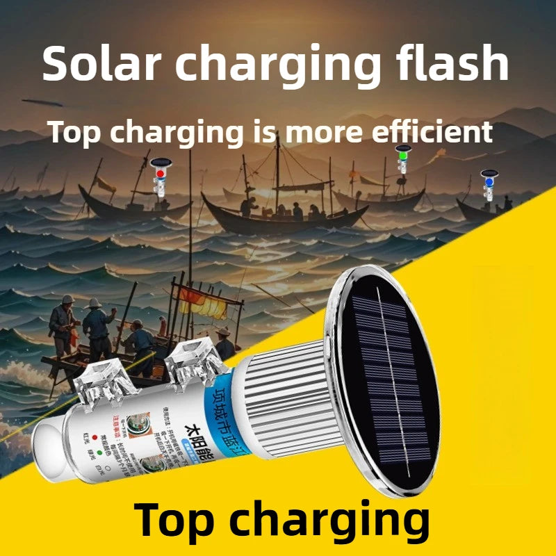Solar-Powered Emergency Signal Light – IPX7 Waterproof LED Warning Beacon (No Battery Charging Needed) | BasicSurvivalGear.com