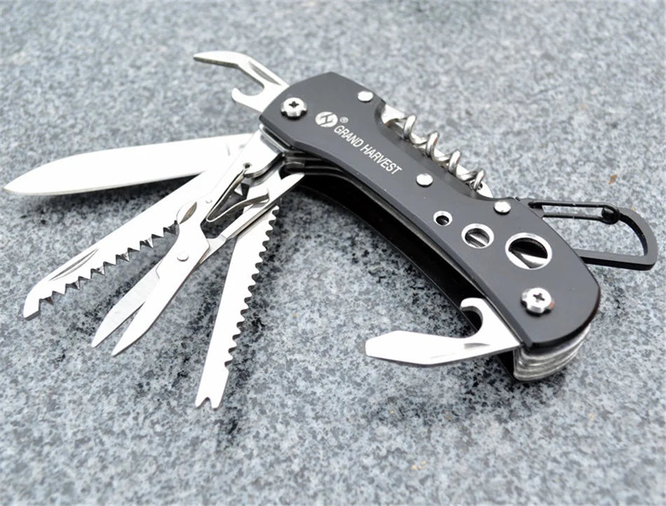11-in-1 Multitool Folding Survival Knife – Outdoor Camping & Hunting Gear