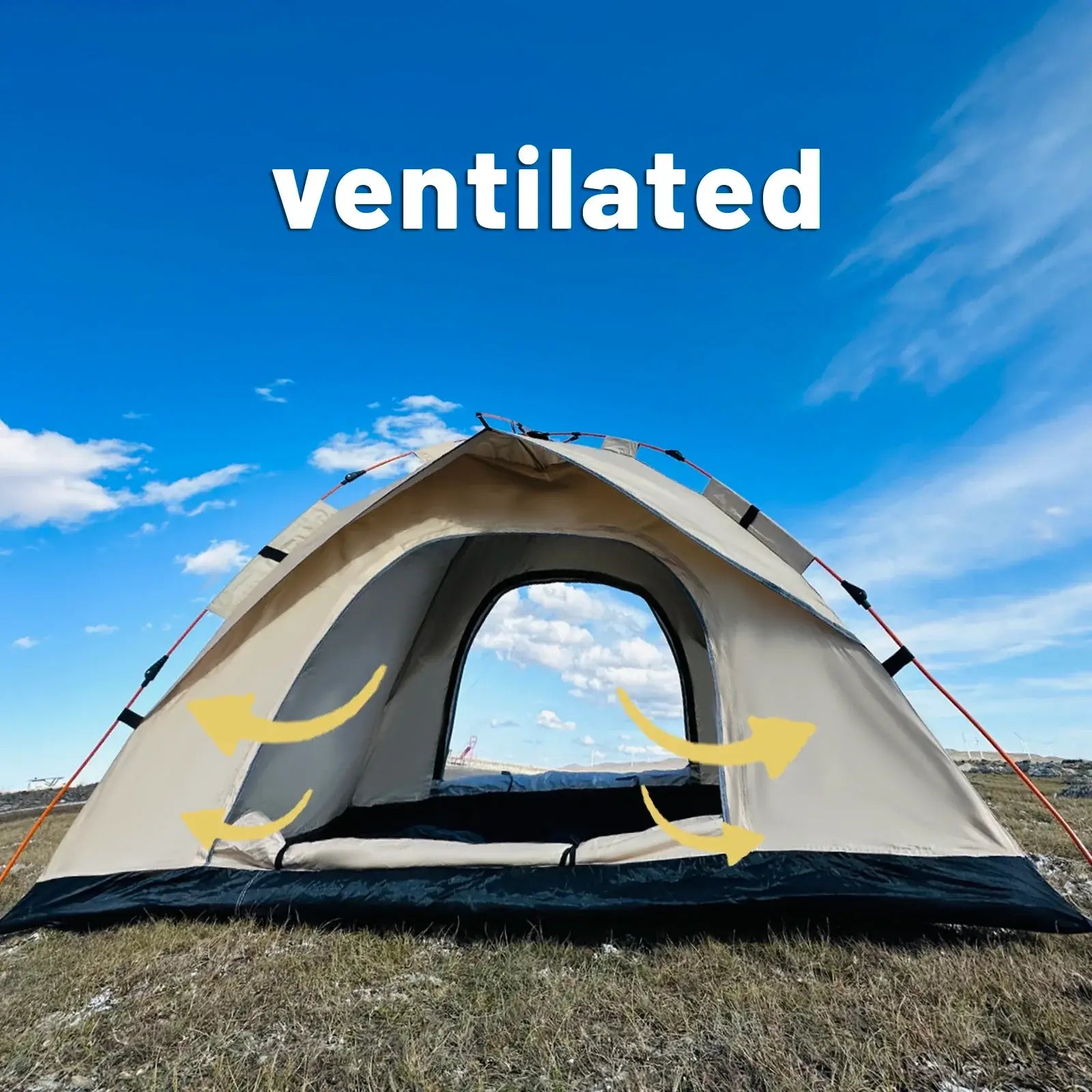 Outdoor Automatic Quick - opening Tent Automatic Rainproof Sunshine - proof Tent Fishing Beach Sunshine Shelter 4 person tents - BSG