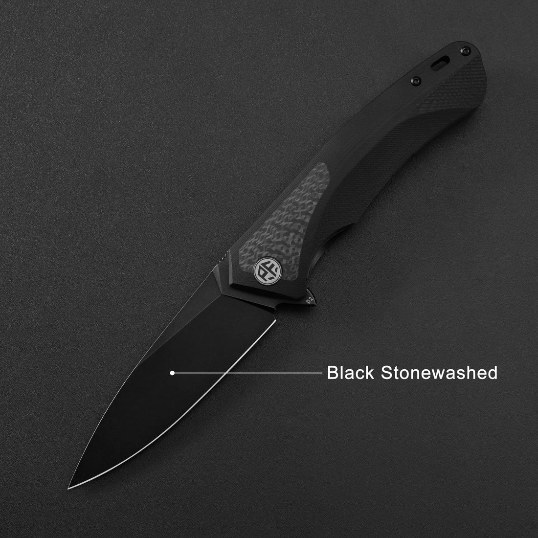Petrified Fish PF838 Folding Knife Jackknife D2 Steel Outdoor Camping Hunting Hiking EDC Tool Ball Bearing G10 Handle Knives - BSG