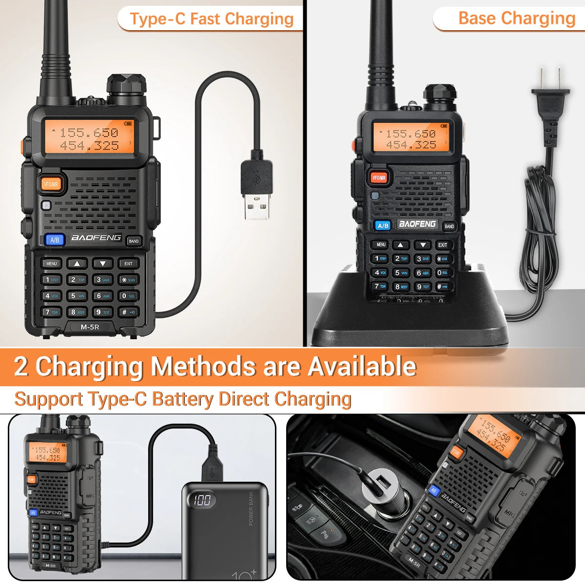 Baofeng M-5R 8W Multi-Band Walkie Talkie