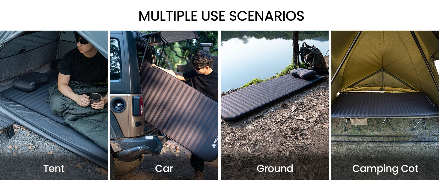 Onetigris LIGHTDREAM Camping Mattress Lightweight Self-inflating Mats Sleeping Pads for Backpacking Hiking Car Trips Travels