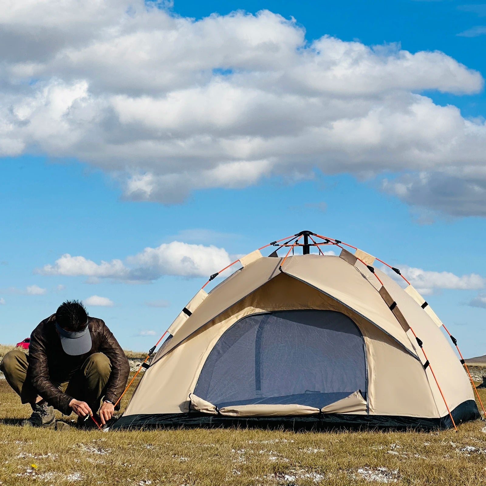 Outdoor Automatic Quick - opening Tent Automatic Rainproof Sunshine - proof Tent Fishing Beach Sunshine Shelter 4 person tents - BSG