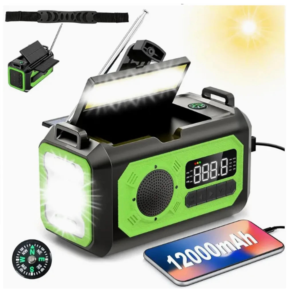 Portable AM/FM Emergency Radio – Battery-Powered Compact Radio for Home, Travel & Preparedness