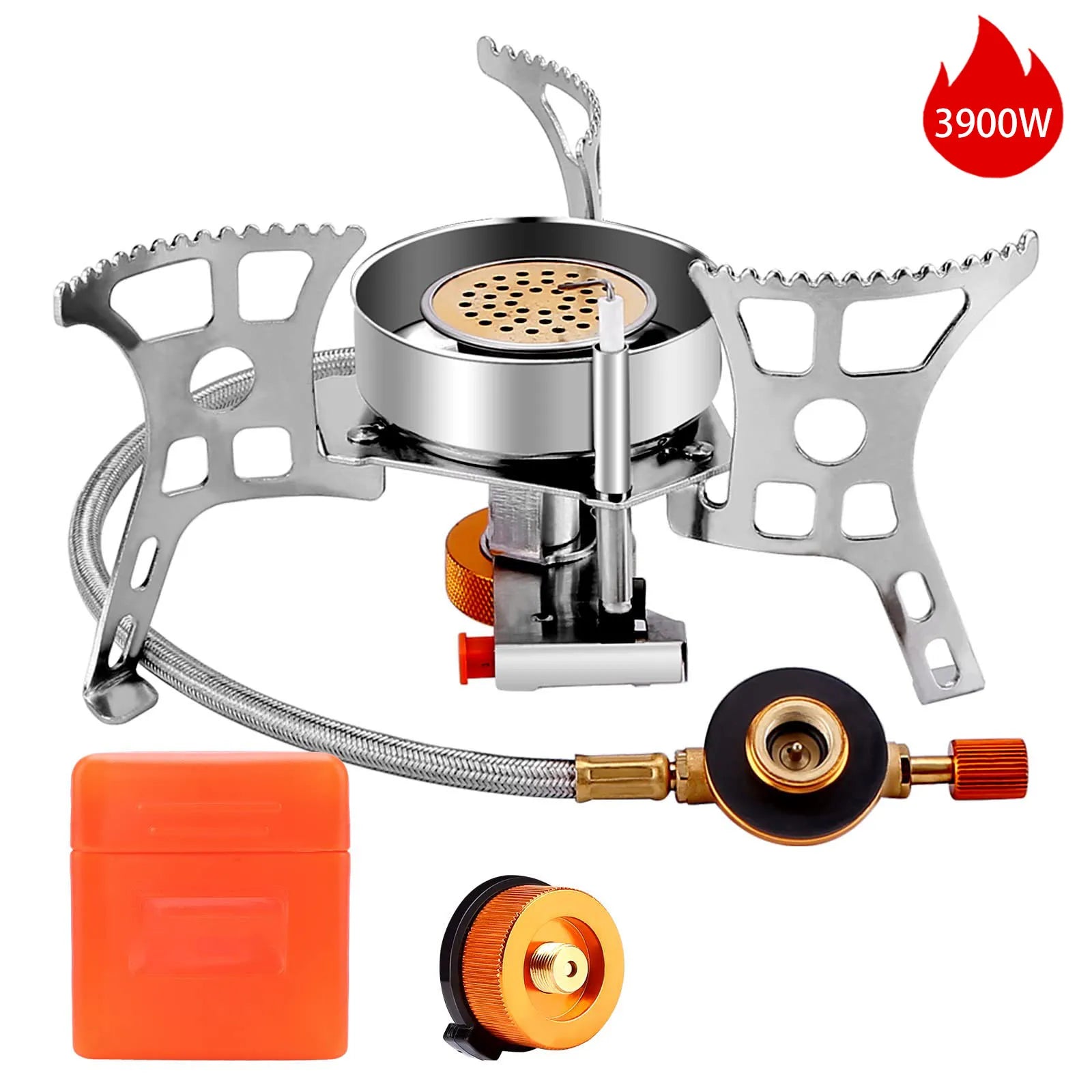 Outdoor Windproof Gas Stove Portable Tourist Camping Picnic Survive Burner 3500/5800W Big Power Foldable Hiking Barbecue Stove