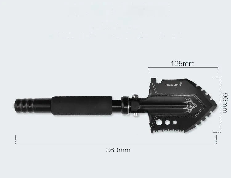 Folding Multi-Function Survival Engineering Shovel