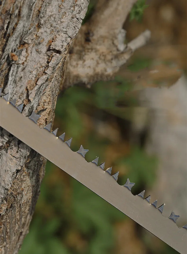 Quick-Folding Camping Hand Saw – High-Manganese Steel Blade with Aluminum Handle