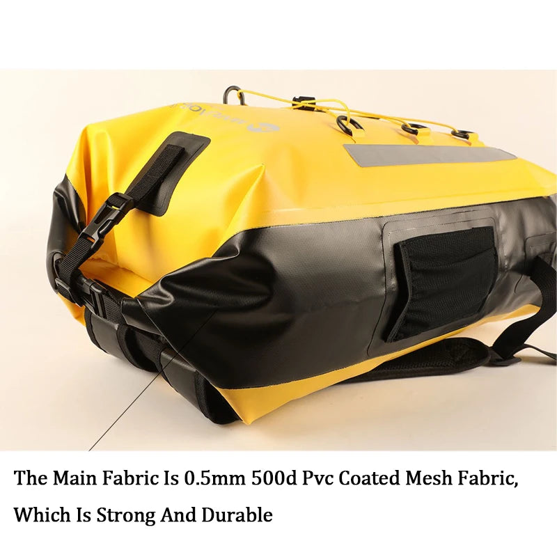 30L Waterproof Dual-Compartment Backpack – Heavy-Duty PVC Outdoor Survival Pack | BasicSurvivalGear.com