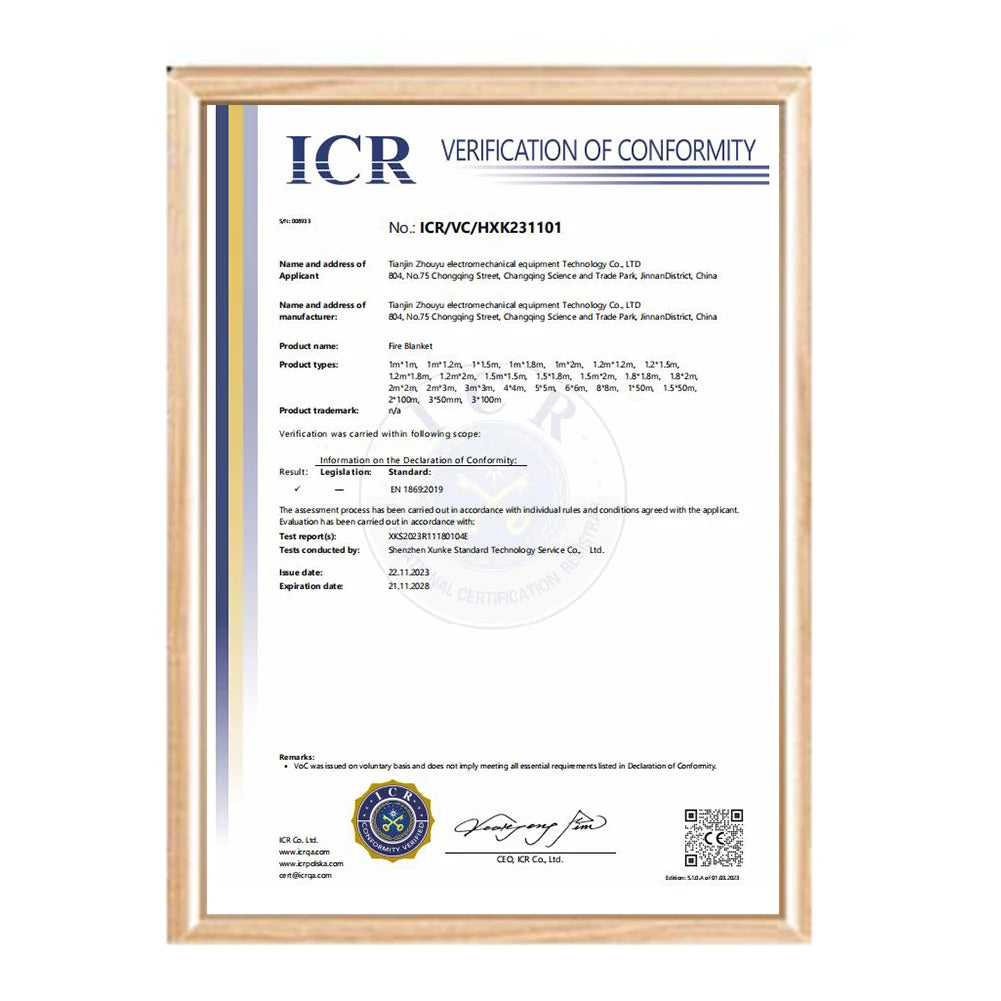 Portable Fire Blanket Fire Flame Retardant Emergency Survival Fire Shelter Safety Cover Fire Extinguisher Reusable Fireproof Mat