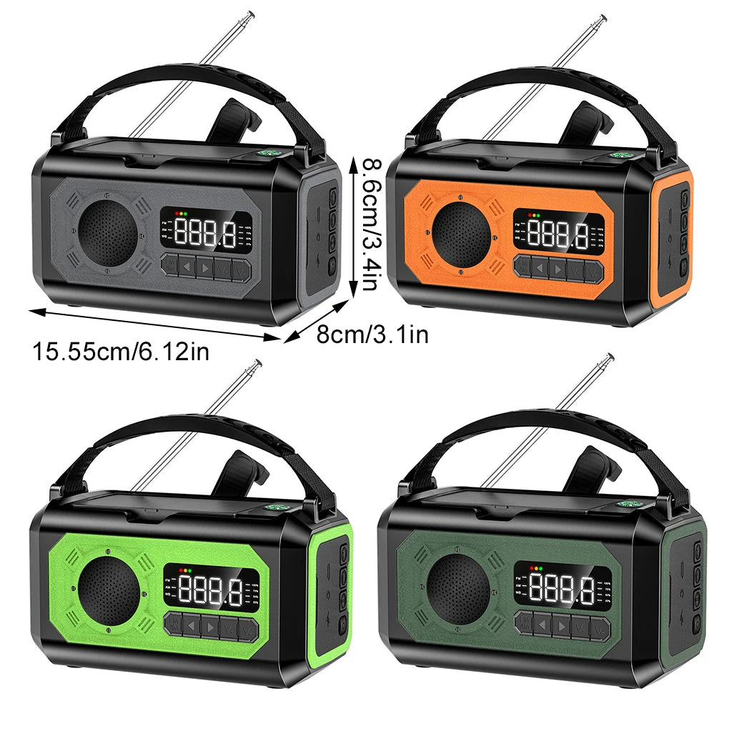 Portable AM/FM Emergency Radio – Battery-Powered Compact Radio for Home, Travel & Preparedness