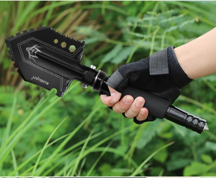 Folding Multi-Function Survival Engineering Shovel