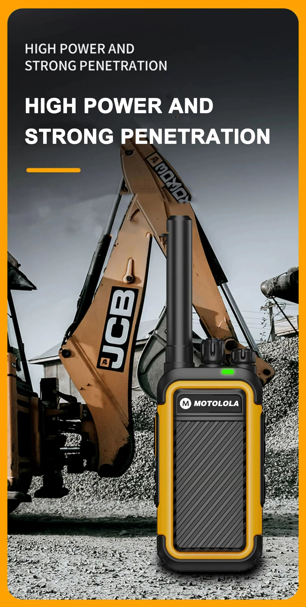 MOTOROLA F2 Long-Range UHF Two-Way Walkie Talkie