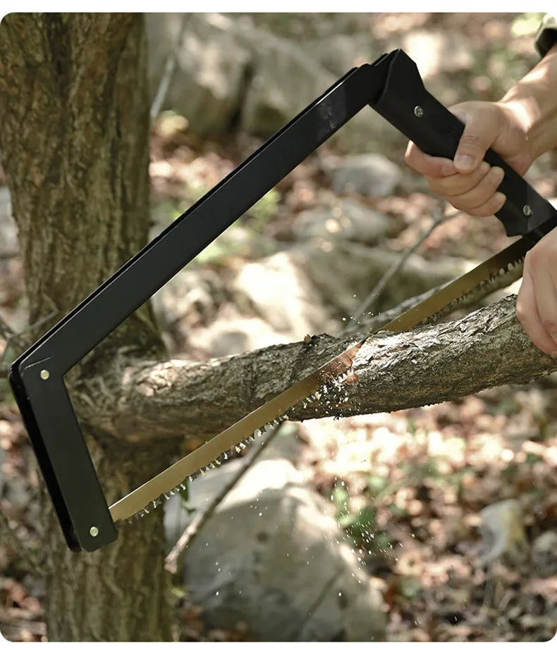 Quick-Folding Camping Hand Saw – High-Manganese Steel Blade with Aluminum Handle