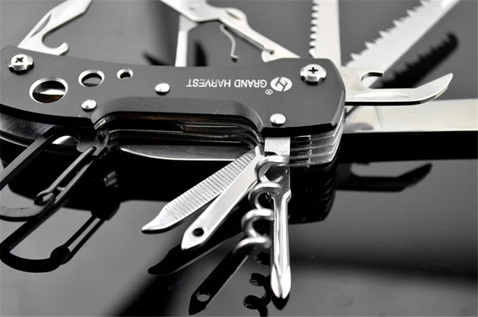 11-in-1 Multitool Folding Survival Knife – Outdoor Camping & Hunting Gear