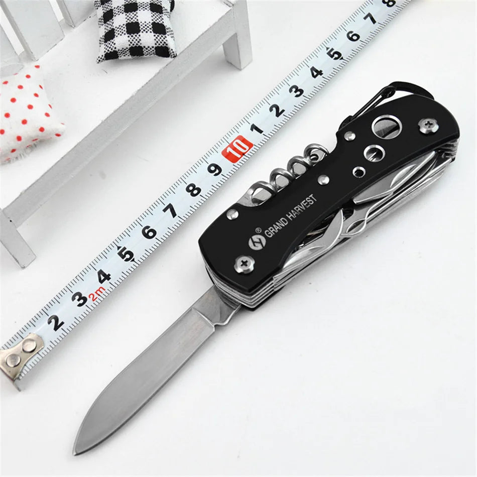 11-in-1 Multitool Folding Survival Knife – Outdoor Camping & Hunting Gear