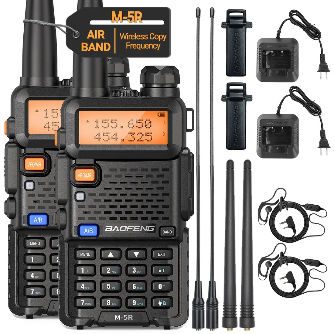 Baofeng M-5R 8W Multi-Band Walkie Talkie