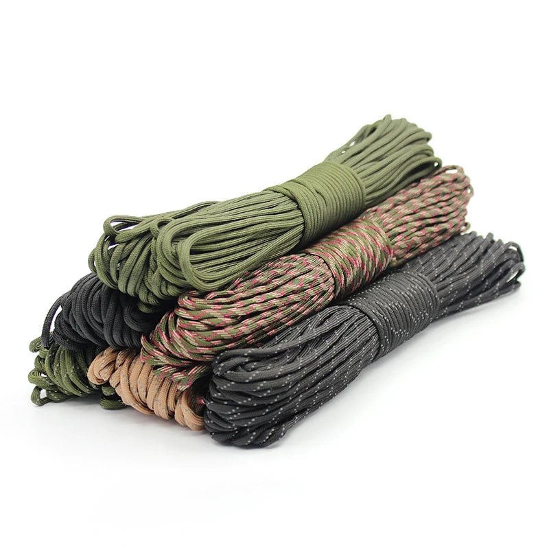 7 Cores 550 Paracord Cord 5 15 30 M Dia.4mm For Outdoor Camping Survival Lanyard Parachute Rope Hiking Tent Accessories - BSG