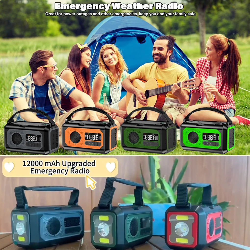 Portable AM/FM Emergency Radio – Battery-Powered Compact Radio for Home, Travel & Preparedness