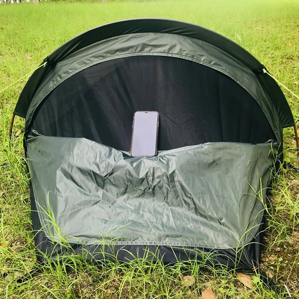 Backpacking Tent Outdoor Hiking Camping Sleeping Bag Tent Waterproof Lightweight Single Person Tent - BSG