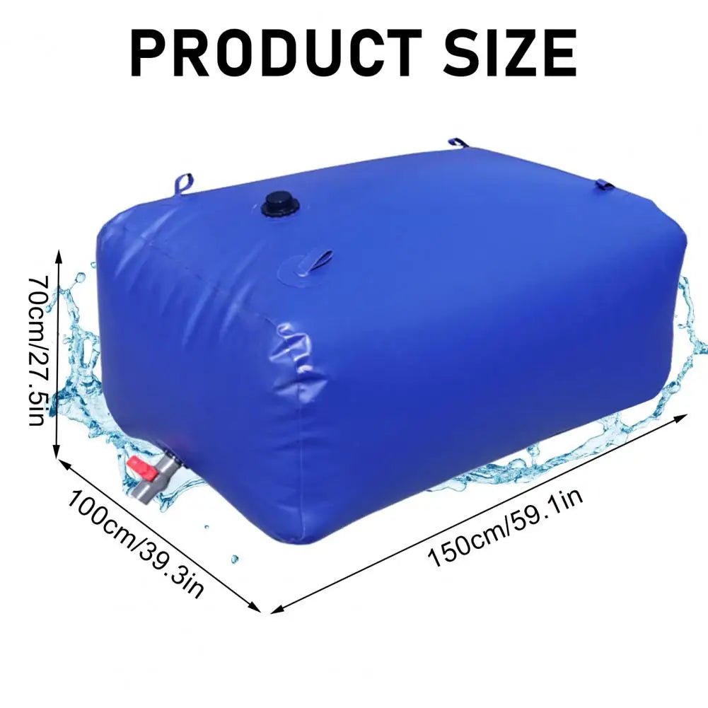 Large Capacity Water Storage Bladder 1000L Foldable Portable Water Tank Camping Garden Drought Resistance Collapsible - BSG