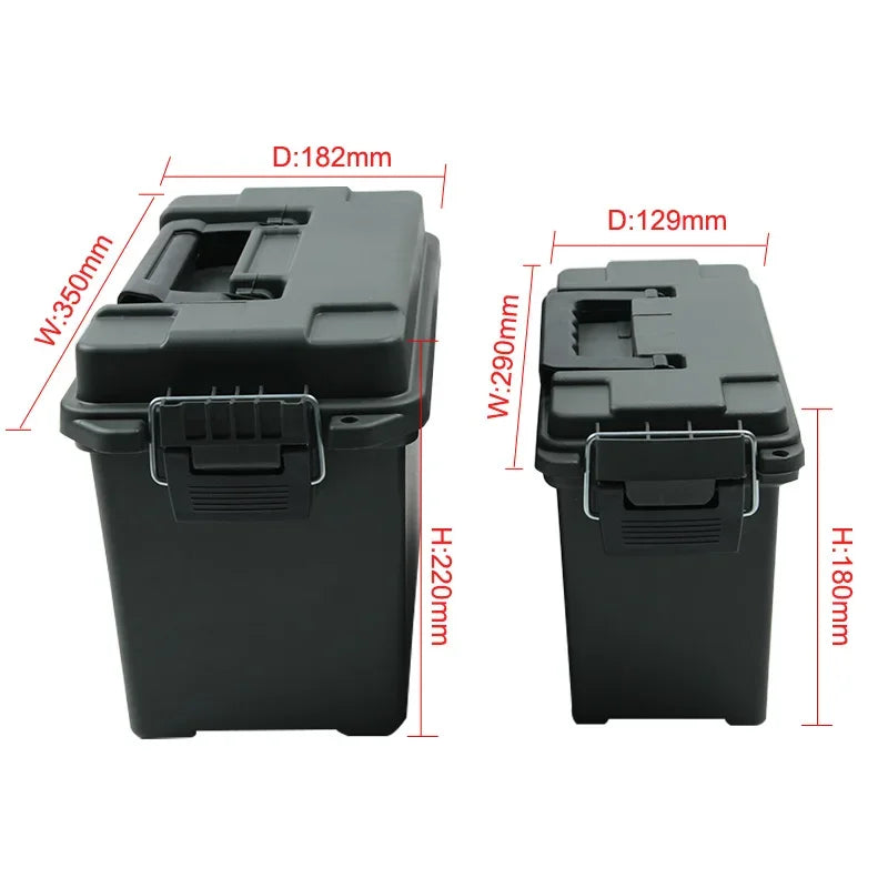 Heavy-Duty Ammo Storage Crate – Polypropylene Survival Gear Box (Model AMMO Series) | BasicSurvivalGear.com