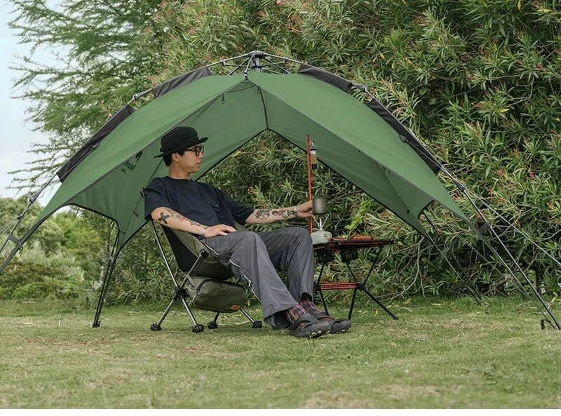 Naturehike Camping Automatic Tent One Touch Waterproof Roof Top Tents Double Door 3 Person Tent Outdoor Beach Fish Shelter Tent - BSG