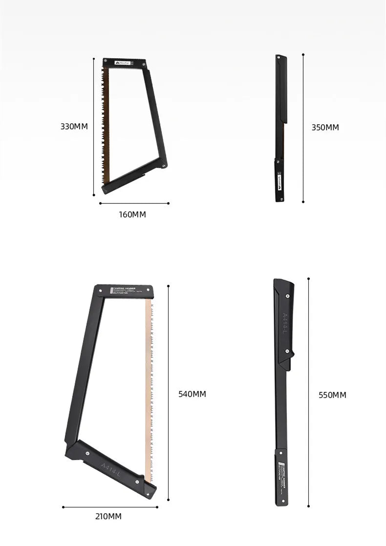 Quick-Folding Camping Hand Saw – High-Manganese Steel Blade with Aluminum Handle