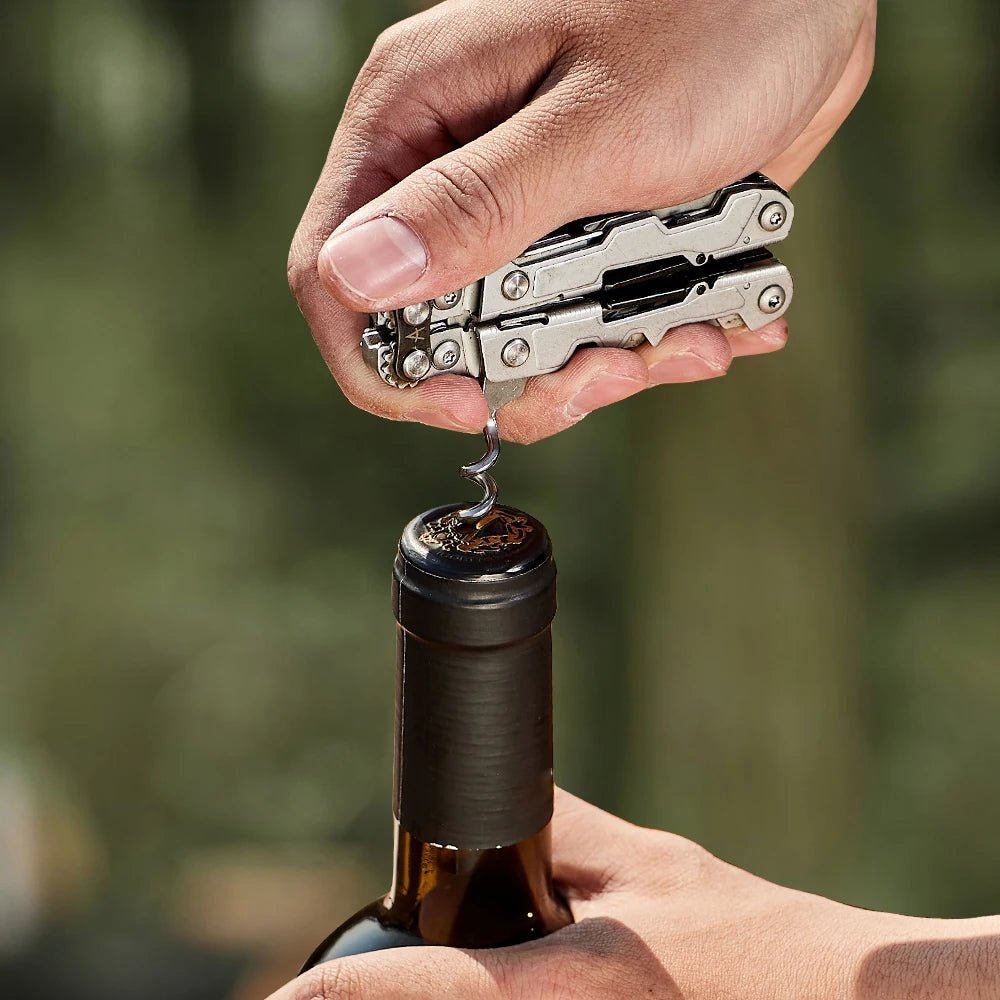 SOG 19 in 1 PowerLitre Folding Pliers Knife EDC Mini Multi - Tools Pocket Scissor Portable Outdoor Survival Multitools PL1001 - CP - BSG