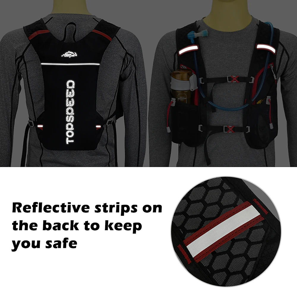 Hydration Pack Backpack with 2L Water Bladder Super Lightweight Breathable Hydration Vest For Outdoors Running Cycling Climbing